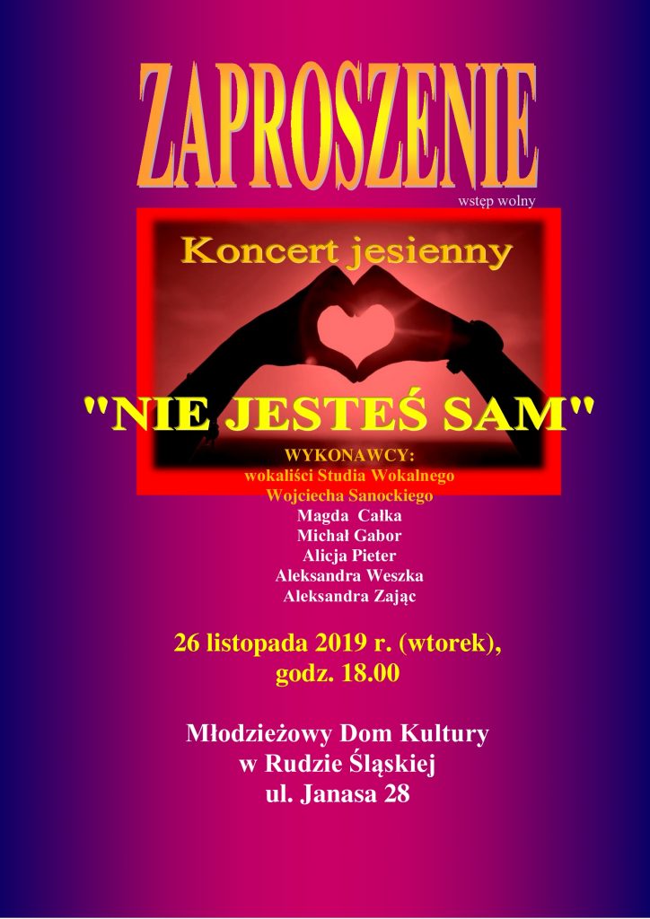 Koncert „Nie jesteś sam”