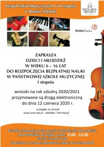 Read more about the article Rekrutacja do Szkoły Muzycznej w Rudzie Śląskiej