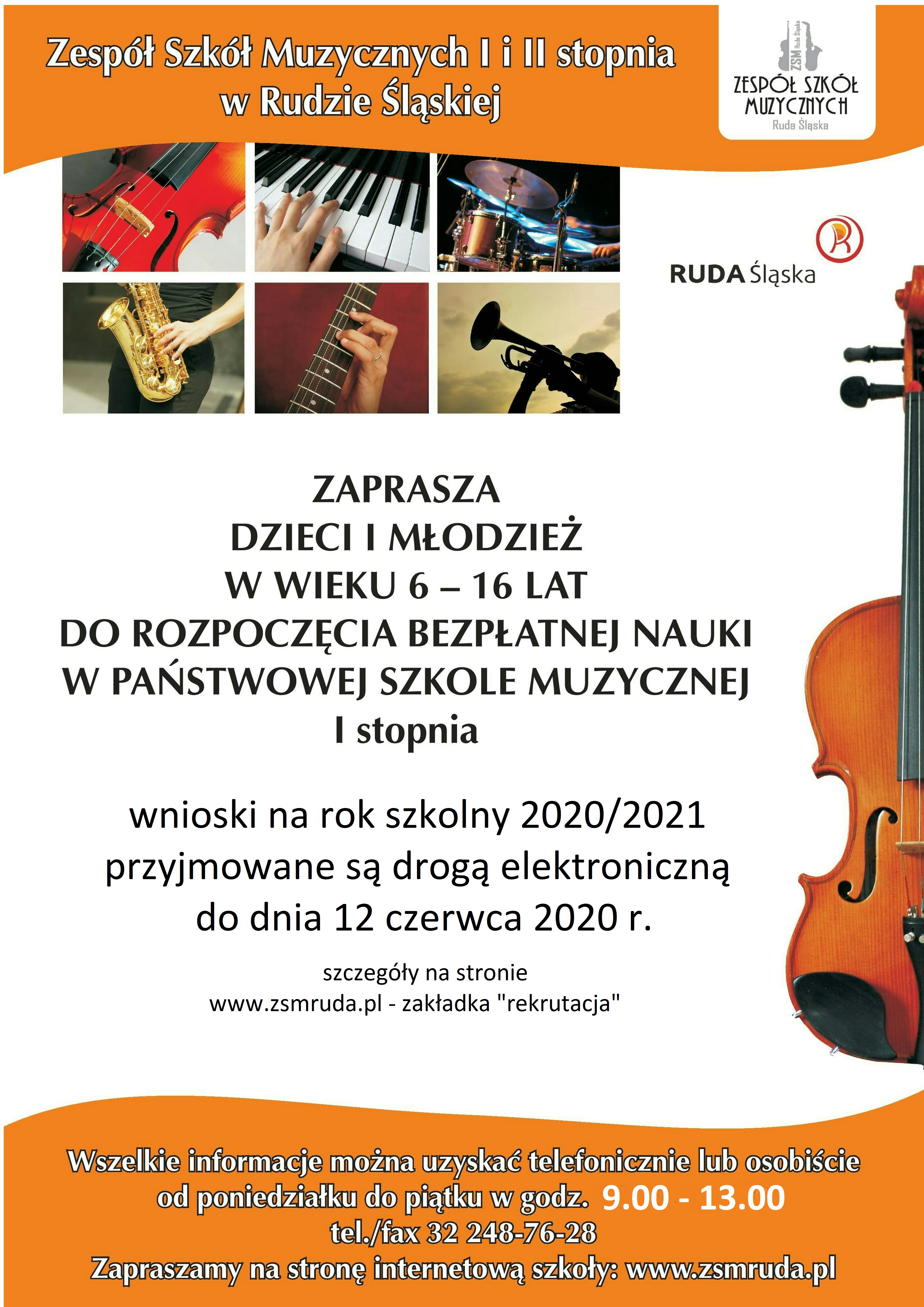You are currently viewing Rekrutacja do Szkoły Muzycznej w Rudzie Śląskiej