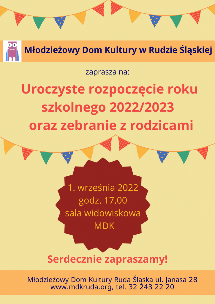 Rozpoczęcie roku szkolnego i zebranie z rodzicami