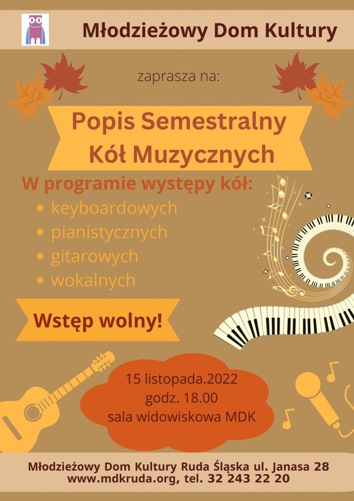 Popis Semestralny Kół Muzycznych