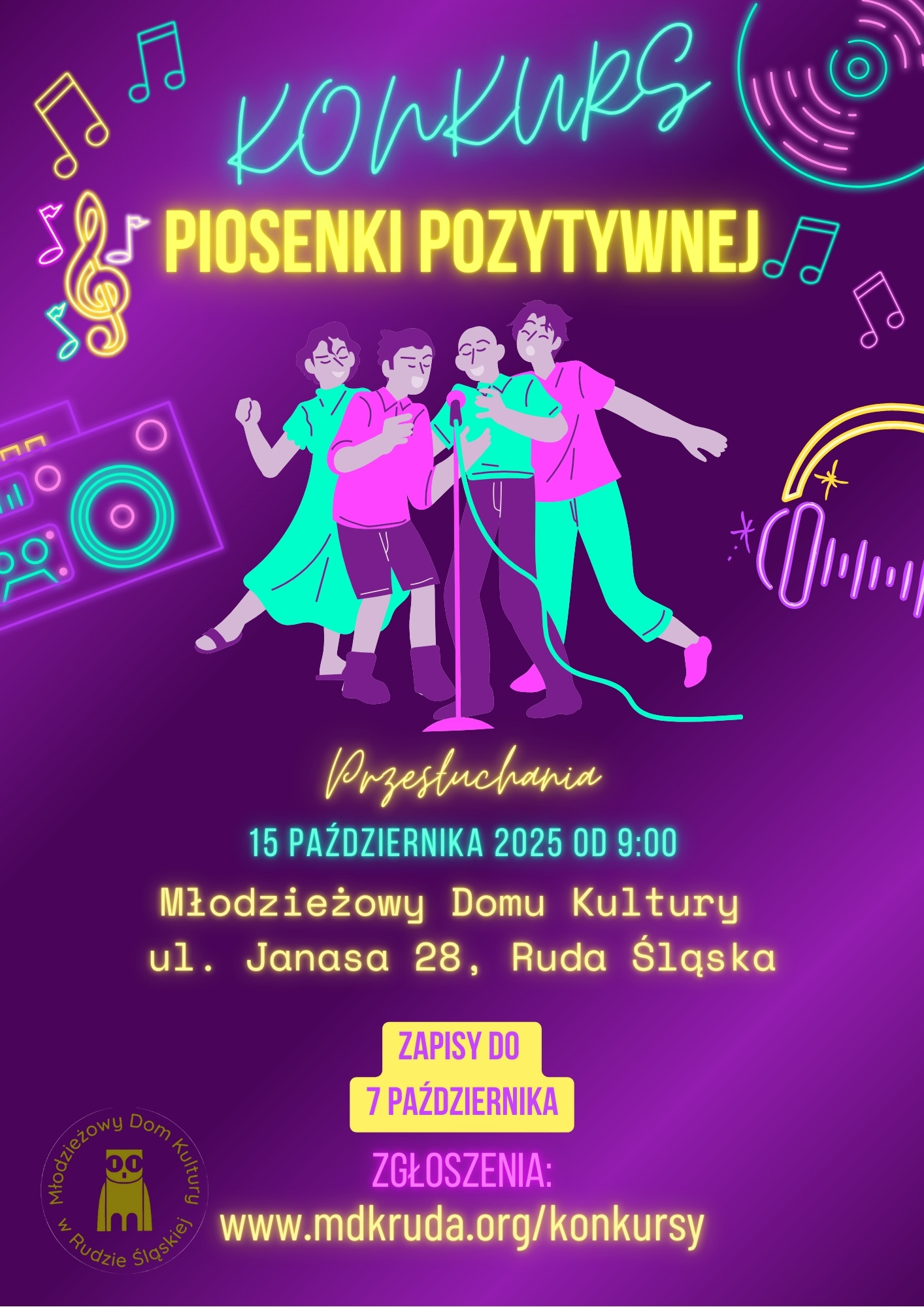 Read more about the article Piosenka pozytywna – harmonogram