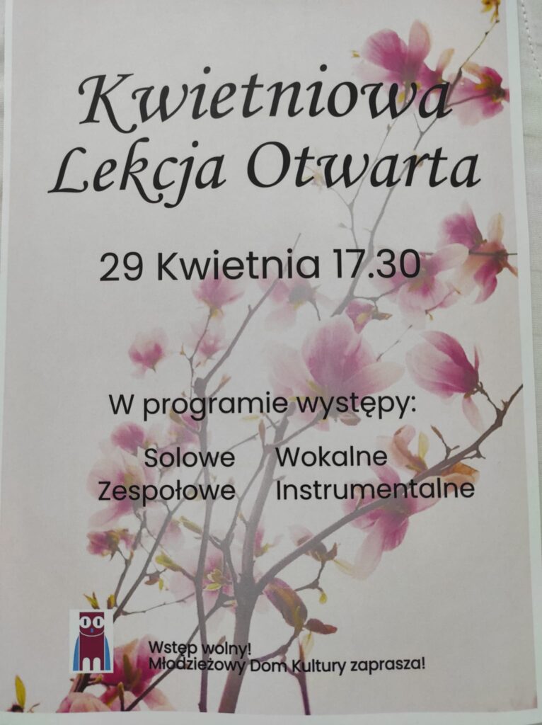 Kwietniowa lekcja otwarta